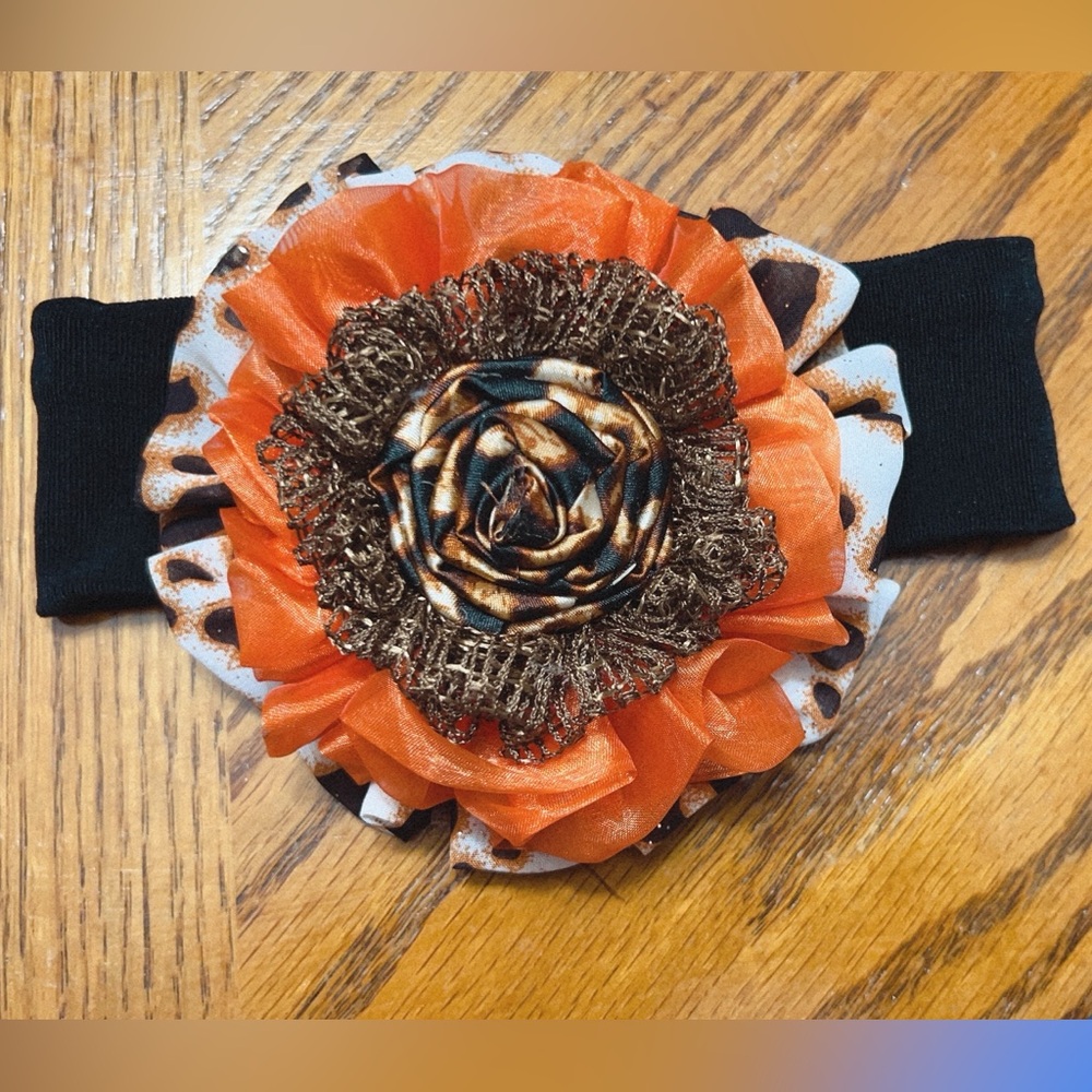 Orange and Black Kids Headband